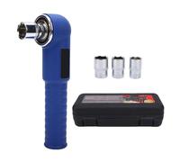 OPPWONG Prolunga per Chiave Ad Angolo Retto da 1/2 Pollice, Prolunga Offset, 3 Adattatori 17 Mm, 18 Mm, 21, Albero Rotante in Acciaio Legato con Interruttore Avanti e Indietro per