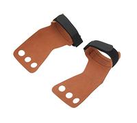 OPPWONG Protettivi per Le Mani a Tre, Design Ergonomico, Protezioni per i Palmi da Palestra, per Trazioni Forti, Sport all'Aria Aperta (Brown)