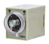 OPPWONG Relè Timer, Ritardo di Rilascio Regolabile di Tipo Elettronico Sul relè di Tempo Timer AC 8 Pin 60 Minuti Relè per L'installazione di Binari 35 Mm (220V)