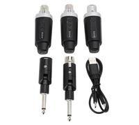 OPPWONG Ricevitore-Trasmettitore per Microfono Wireless, XLR UHF, Trasmettitore con Portata Estesa da 30 a 50 M e Controllo del Volume a 8 Livelli, Ideale per Microfoni a Condensatore Dinamici e