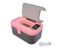 OPPWONG Riscaldatore per Salviette Umidificate 3 Impostazioni di Temperatura Scaldasalviette di Grande capacità con Luce Notturna per Tessuti Rosa