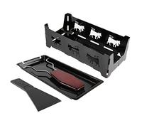 OPPWONG Rotatore Portatile per Raclette per Formaggio Antiaderente per la Massima bontà di Formaggio per Ovunque, Strumento per Grigliare la Teglia da Forno in Acciaio Al Carbonio per Feste