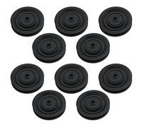 OPPWONG Ruota della Puleggia, Esercitazioni Puleggia da 0,4 Pollici a Foro Medio Diametro 10pcs 90 Mm Nylon Fai -da -te Universale per Attrezzatura da Palestra Garage Door Crane