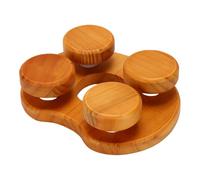 OPPWONG Sauna Cuscino Ergonomico Supporto in Legno di Quercia Carbonizzato | Legno naturale, Resistente al calore, Facile da pulire, Ideale per le spa, Perfetto per la casa