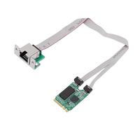 OPPWONG Scheda di Rete M.2 2.5G, Scheda Gigabit Ethernet A Ed E Key, Adattatore PCIe con Porta RJ45 E velocità 2500Mbps, Ideale per PC Desktop, Laptop E Computer Industriali