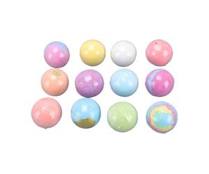 OPPWONG Set di Palline Bagno Colorate con Giocattoli Dentro, per Relax e | 12 colori vivaci, schiuma lenitiva, esperienza giocosa, caccia al tesoro per bambini