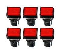 OPPWONG Square Momentary Push Button, Easy Install 16mm (20PCS)