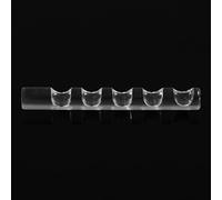 OPPWONG Supporto per Pennelli per Unghie, Elegante Organizer per Pennelli per Penne Gel per Unghie in Acrilico Trasparente per Strumenti Professionali per Manicure nel Salone di Casa, 7,5 Cm 5 Penne