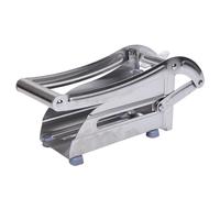 OPPWONG Tagliapatatine Fritte, Tagliapatate in Acciaio Inossidabile, Utensile da Cucina con 2 Lame Intercambiabili con Base a Ventosa e Maniglia a Leva, Ideale per la Cucina Domestica, 0,8x22 Pollici