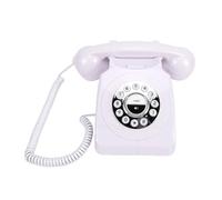 OPPWONG Telefono Retro Bluetooth, Senza Fili Tipo C, Design Vintage (WHITE)