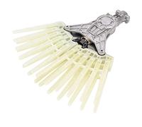 OPPWONG Testa di Ricambio per Rastrello per Chicchi di caffè, Strumento Efficiente per la Raccolta di Olive, caffè, Cacao, 26 Mm, 9 Denti, in Plastica Resistente, Acciaio, 1 unità