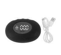 OPPWONG Tester Elettronico per la Forza della Presa della Mano Dinamometro da 396 Libbre con Impugnatura Antiscivolo in Silicone per la Riabilitazione Dell'allenamento delle (BLACK)