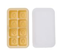 OPPWONG Vassoio di Ghiaccio, Vassoio di di Ghiaccio in Silicone di con Coperchio Produttore di Produttore di Gelatina di Gelatina (YELLOW)