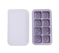 OPPWONG Vassoio di Ghiaccio, Vassoio di di Ghiaccio in Silicone di con Coperchio Produttore di Produttore di Gelatina di Gelatina (PURPLE)