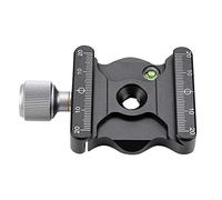 OPPWONG Wiith 3/8 Pollici FLUSCHIO FLUSSA QUESTO RICEFIAMENTO CLAMP, 7.5x4,7x1,4 Cm in Lega Nera Adattatore per Montaggio per Morsetto a Rilascio di Rilascio Rapido per Tutte le Schede di Rapido