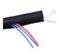 OPQWAPECE Guaina intrecciata a chiusura automatica espandibile 1-5M; Gestione avvolgimento dei cavi for la protezione di tubi e cavi(19mm,1M)