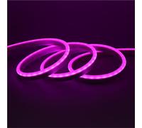 OPQWAPECE Striscia al neon DC 24V 0,5-20 m | IP67 impermeabile, multicolore, retroilluminazione TV, luce LED flessibile in silicone for la casa(PURPLE_19M)