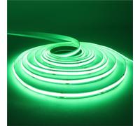 OPQWAPECE Striscia LED COB USB 5V | Larghezza 3MM/5MM/8MM, Giallo/Blu ghiaccio/Verde/Bianco, Nastro flessibile for l'arredamento della casa(Width 3MM,GREEN_5M)