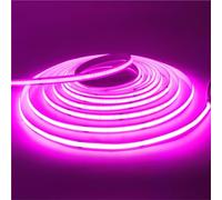 OPQWAPECE Striscia LED COB USB 5V | Larghezza 3MM/5MM/8MM, Giallo/Blu ghiaccio/Verde/Bianco, Nastro flessibile for l'arredamento della casa(Width 5MM,PINK_4M)