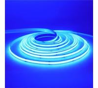 OPQWAPECE Striscia LED COB USB 5V | Larghezza 3MM/5MM/8MM, Giallo/Blu ghiaccio/Verde/Bianco, Nastro flessibile for l'arredamento della casa(Width 8MM,BLUE_5M)