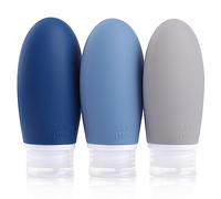 Opret Contenitori da Viaggio per Liquidi 100ml, 3 Pezzi Flaconi da Viaggio, Kit Viaggio Liquidi, Accessori Viaggio Utili per Shampoo, Liquidi and Lozione, Bottiglie da Viaggio Nessun BPA