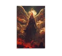 OPRTUFB Poster decorativo da parete su tela, motivo: Arcangelo, stampa moderna, per camera da letto, 50 x 75 cm