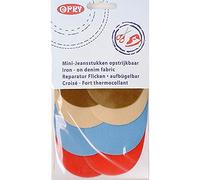 OPRY 1022229 Toppe di Riparazione, Tessuto, Marrone/Blu, Eine Grösse