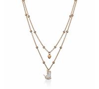 OPS COLLANA GLIETTER FANCY DOPPIA CATENA ROSE' CANE OPSCL-375