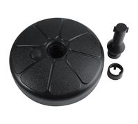 OPSDKVKS Base per ombrellone da Esterno in plastica, Supporto per ombrellone Rotondo riempibile con Acqua o Sabbia per Patio, Giardino e Cortile, con Maniglia Portatile per Asta da Ombrello