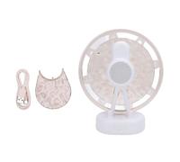 OPSDKVKS Luce notturna della ruota panoramica con proiettore di onde oceaniche e altoparlante Bluetooth, lampada a controllo remoto multicolore e dinamica per il relax in camera da letto (Bianca)