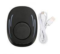 OPSDKVKS Mouse Mover USB portatile con luce LED, Jiggler per mouse, agitatore fisico per mantenere attivo il PC o il laptop senza software, timer regolabile per il lavoro da casa. (Nera)