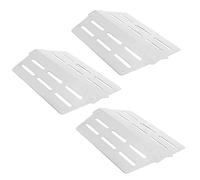 OPSDKVKS Piastra Riscaldante per Griglia in Acciaio Inossidabile, Sostituzione della Tenda Riscaldante per Griglia a Gas per Weber Serie 310 320 330, Set da 3 Pezzi con Controllo Frontale,