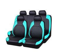 OPSOL 9Pcs Set Coprisedili Auto per Volkswagen VW Polo IV (9N) 2006 2007 2008 2009,Pelle Set Completo Protezioni Sedili Auto Copri-Sedile Interni,A/Green