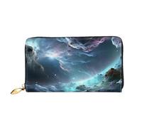 OPSREY 3D Graphics Universo Spazio stampato Pelle Lungo Pochette Portafoglio Donna Viaggio Portafoglio Portafoglio Carta di Credito, Spazio Universo Grafica 3D, Taglia unica, Casual