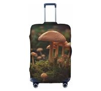 OPSREY African Elephant stampato Travel Bagagli Maniche Spandex Lavabile Bagagli Maniche per 18-32 pollici Bagagli, Funghi selvatici, Large
