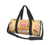 OPSREY Borsa da viaggio rotonda con stampa rana di grande capacità, borsa da viaggio sportiva, Delizioso dolce Ramen, Taglia unica