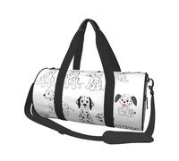 OPSREY Borsa da viaggio rotonda con stampa rana di grande capacità, borsa da viaggio sportiva, Delizioso dalmata, Taglia unica