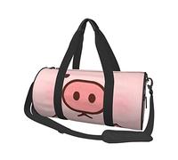 OPSREY Borsone da viaggio con stampa di maiale carino di grande capacità, borsa rotonda da viaggio sportiva, Simpatico maialino., Taglia unica