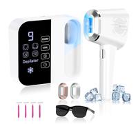 OPT Depilazione laser per donne e uomini, depilazione laser a casa con raffreddamento a ghiaccio, depilazione laser IPL con 999999 flash, dispositivo di depilazione per viso, gamba, ascella, braccio