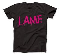 Opte LAMF L.A.M.F As Worn By Johnny Thunders T-Shirt Cotton BlackXX-Large