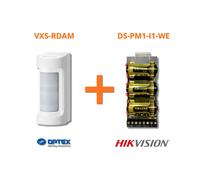 Optex sensore esterno doppia tecnologia wireless PIR+MW 90° + Modulo Hikvision