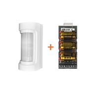 Optex sensore esterno wireless doppio PIR 90° + Hikvision DS-PM1-I1-WE - VXS-RAM