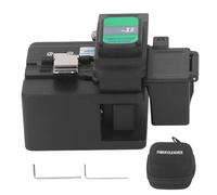 Optical Fiber Cleaver Tool FTTH, Fiber Optic Cleaver for Single and Multi Mode Cables, High Accuracy 48000 Cuts Metal Cutter with Waste Collection Box, Lightweight 3 in 1 Fixture f