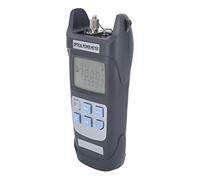 Optical Fiber Power Meter, Supporto 10 Lunghezze D'Onda | Ampio intervallo di misurazione, compatibile con SC FC ST, basso tasso di errore, LED per visibilità, robusto materiale ABS
