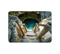 Optical Illusion Doormat - Microfiber Washable Rug | Medium Rettangolare Visual Effect with Water Suction Tech, Surreal Geometric Footpad for Bathroom Shower Step Mudroom Patio Balcony Entry Modern