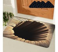Optical Illusion Rug, 3D Rugs Optical Illusion, Rugs That Look Like A Hole with Secure Non-slip, Funny 3D Carpet To Prank (D,11.8 * 15.8in)