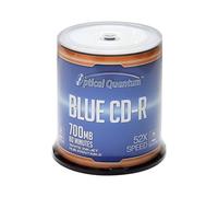 Optical Quantum Blue AZO CD-R 700MB 52X White Inkjet Hub Printable Recordable Media Disc - 100pk Spindle OQCD52BWIPH-BX