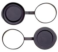 Opticron - Coperchio per lenti, in gomma, 2 pezzi 40-42mm, nero