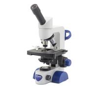 Optika Microscopio B-63, mono, 40-600x, LED, batteria, tavolo a croce