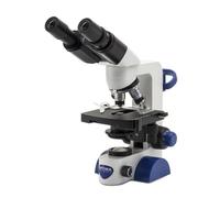 Optika Microscopio B-66, bino, 40-400x, LED, batteria, tavolo a croce